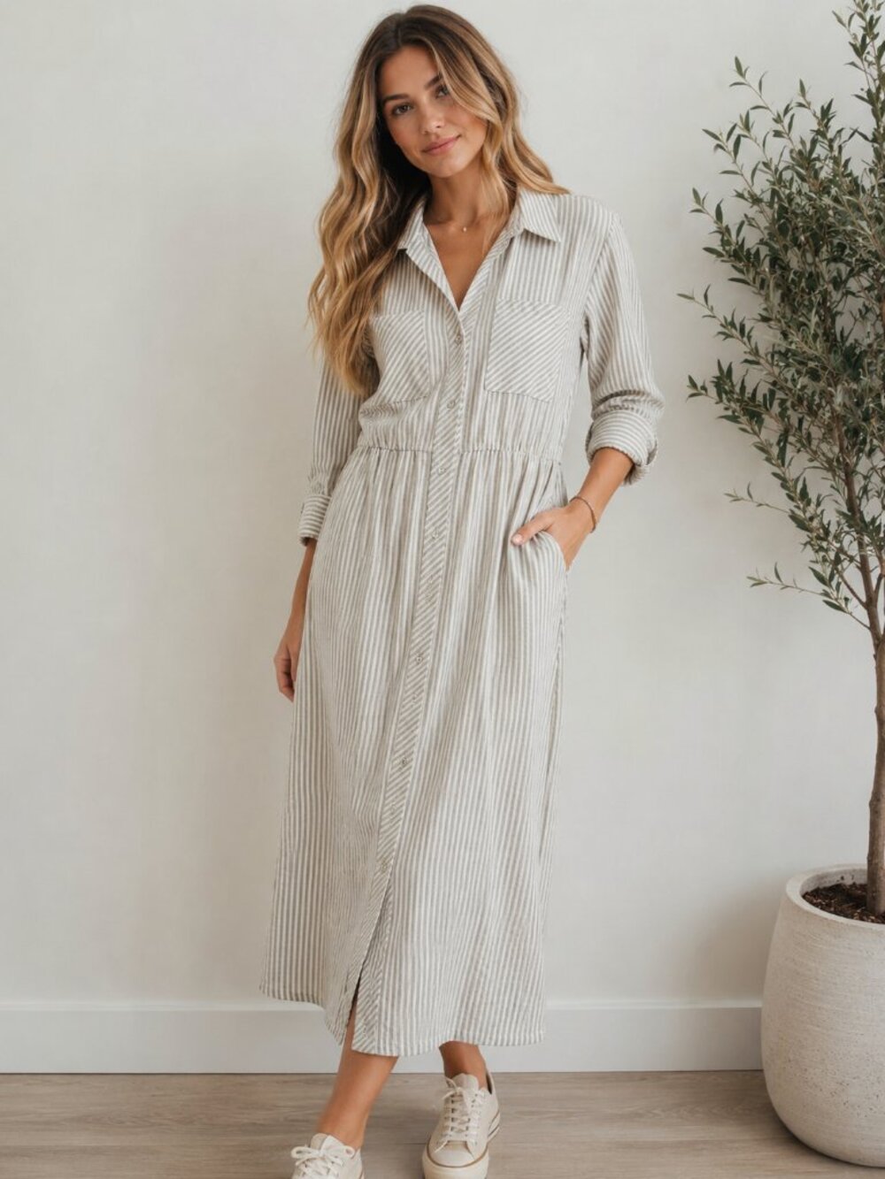 MARIALVA DRESS BEIGE